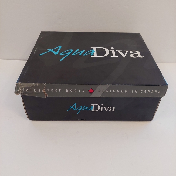 Aqua Diva Brax Black White Suede Ankle Boots Waterproof AD1484 Womens 38/7.5-8